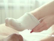 Sockjob with cum in sock for a good morning run 14/16