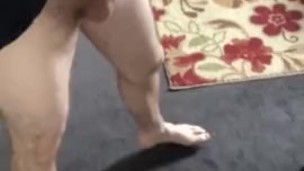 Home alone playing with my huge dick 