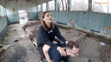 Public Fucking A Guy In POV After He Cums A Lot (Russians Speak With Subtitles)