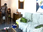 Kitty bangs a black dude she's just met in the street