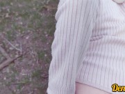 случайный анальный с школьницей секс во время прогулки на велосипеде в лесу сперма на лицо и брекеты 8/16