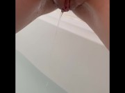 Close up pussy with squirting and pissing  14/16