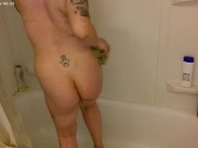 4K HD Candid Voyeur Shower play! Smoking Showering, Shaving Fingering pussy to cum in bathtub 6/16