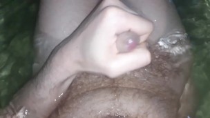Masturbation in water 