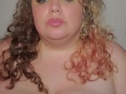 Playing with my big tits! 