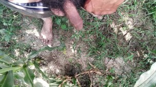 Big cock pissing in outdoor_village_Indian porn movie 