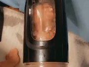 Watch Him Play with His New “Alive” Masturbator