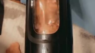 Watch Him Play with His New “Alive” Masturbator