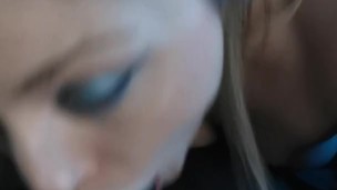 Hot Canadian Girl Gives The Best BlowJob while watching Porn