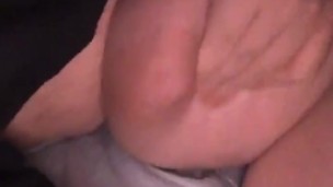 Bbw playing with boobs tease
