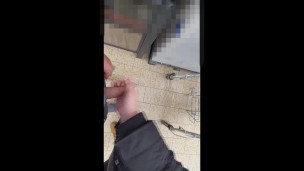 Risky Public Handjob in the Supermarket - Cuming in Panties!