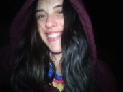 PinkMoonLust Hairy PeePee Girl Fetishist Freaky Urine Fetish Pisses in Dark Outside Outdoors Exhibit 12/16