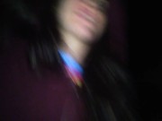 PinkMoonLust Hairy PeePee Girl Fetishist Freaky Urine Fetish Pisses in Dark Outside Outdoors Exhibit 4/16