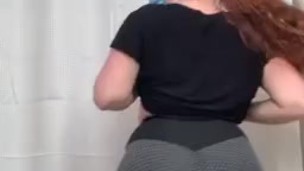 Busty Red Head wants to be fucked in the bathroom at a party 