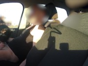 Stranger caught my wife sucking dick in the car in the school parking lot - MissCreamy 1/16