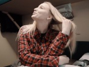 Girl Fellow Traveler Seduced Guy On the Train And Gave Him Blowjob And Swallowed Sperm! Part 1 2/16