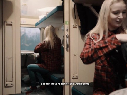 Girl Fellow Traveler Seduced Guy On the Train And Gave Him Blowjob And Swallowed Sperm! Part 1