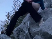 Pissing Outdoors Off a Cliff 11/16