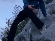 Pissing Outdoors Off a Cliff 12/16