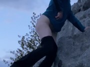 Pissing Outdoors Off a Cliff 16/16