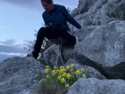 Pissing Outdoors Off a Cliff 3/16