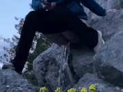 Pissing Outdoors Off a Cliff 5/16