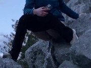 Pissing Outdoors Off a Cliff 8/16