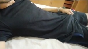 Showing my big cock and expelling cum