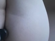 Fucking my ass with a vibrator