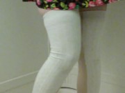 Pissing my panties and stockings for you