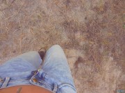 Unfamiliar lumberjack cums in my panties  Ricky public cum panties