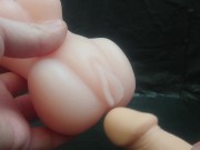 Смазал свой игрушечный член [мои игрушки] - Screenshot 2 of 16 - Small Cock