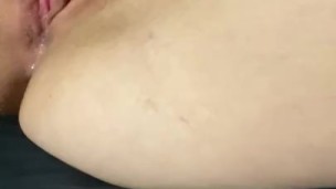 Vibrator clit play w/ pulsing orgasm