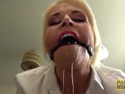 Submissive Lady Receives Cum In Mouth 8/16