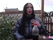 Brunette exhibitionist gets drilled by a horny dude 2/16