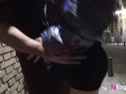 Brunette exhibitionist gets drilled by a horny dude 7/16