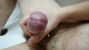Jerking after sex