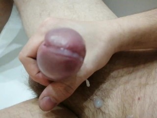 Jerking after sex