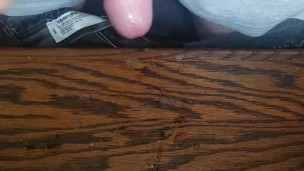 Quick small cock cumshot