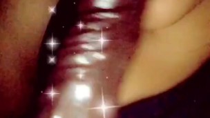 Sucking my chocolate toy 