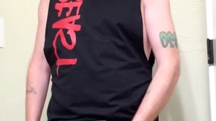 Ginger showing off big dick