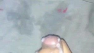 Playing with my penis and getting milk