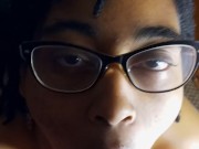 Valerie Little sucks white man until he cums in her mouth 5/16