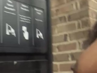 JusAgirl – Ebony slut topless at gas station