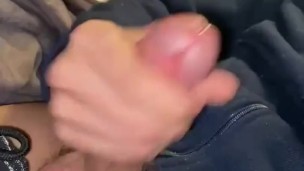 Making my girl watch me slowly stroke my cock until I bust a giant load