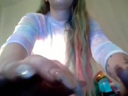 Live Looner Balloon Play Paddling my Ass pink on my big balloons B2p Sit2pop & Humping big balloons 10/16