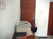 SEXRETARY Secretary scans boobs and pussy on MFP in office  1 1/16