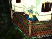 Beautiful female elf gets fucked by the big ogre in the dungeon