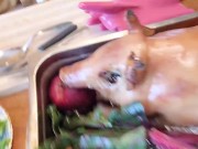 Nerdy Faery Prepares and Devours Tommy Piggy (Vegan Trigger Warning) 12/16