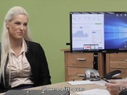 LOAN4K Remarkable blonde gets her trimmed pussy banged for loan 4/16